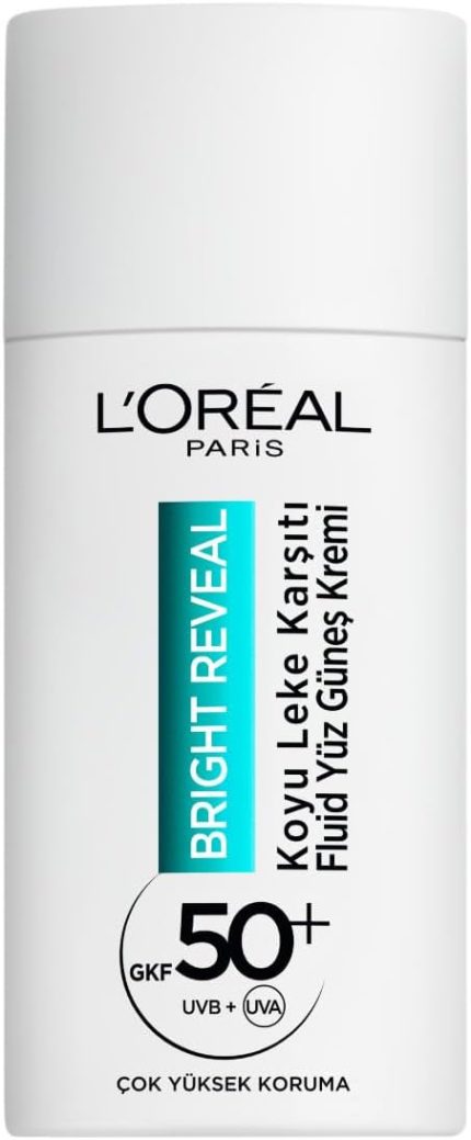 PARIS Bright Reveal SPF50, Koyu Leke Karşıtı Fluid Günlük Yüz Güneş Kremi 50ml