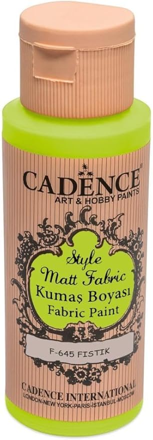 Style Matt Fabric Kumaş Boyası F-645 Fıstık