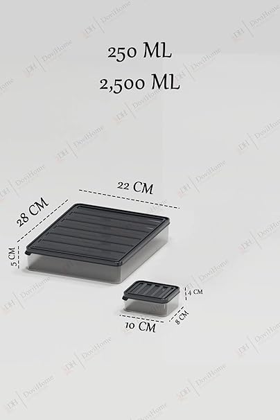 Bölmeli Sızdırmaz Saklama Kabı Kahvaltılık Ve Buzluk Saklama Kabı Vakumlu Kapaklı Set - Görsel 2