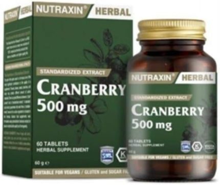Herbal Cranberry 500 mg 60 Tablet Takviye Edici Gıda