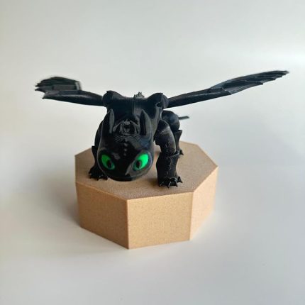 | Ejderhanı Nasıl Eğitirsin? | Dişsiz Gece Öfkesi | Toothless | Hareketli, Eklemli, Karakter Figürü | Siyah, 20cm