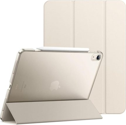 iPad Air 13inç M2 ile Uyumlu Kılıf PU Deri Smart Kalem Bölmeli Standlı Case A2898 A2899 A2908, Gold