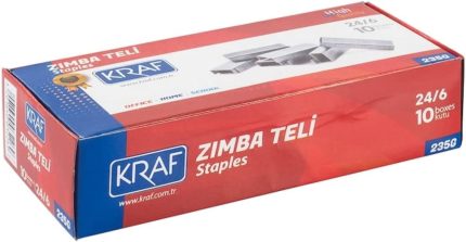 24/6 Zımba Teli Beyaz - 1000'lik -10 KUTU ÜCRETSİZ KARGO