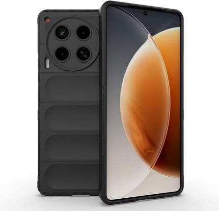 Tecno ile uyumlu Camon 30 4G Kılıf Esnek TPU Oyuklu Arka Yüzey Tasarımlı Zore Etnik Silikon Kapak Siyah