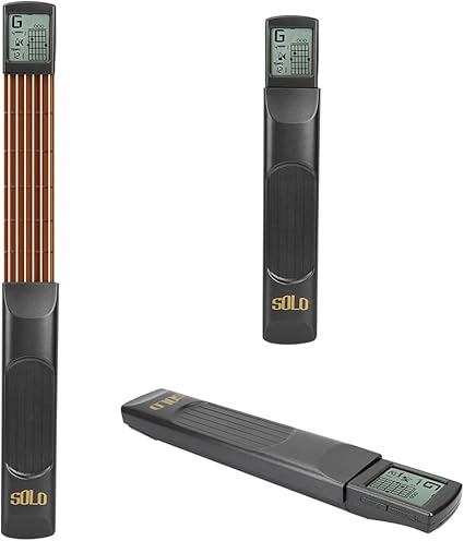 gitar egzersiz aleti, dönebilen grafik ekranlı, cep gitar egzersiz aleti, mini taşınabilir 6 gözlü yeni başlayanlar için gitar eğitmeni, gitar akor alıştırma aleti - Görsel 5