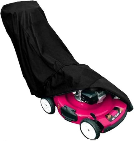 Su Geçirmez Çim Biçme Makinesi Koruma Örtüsü Siyah Kılıfı Yağmur Toz Kir Önleyici Branda