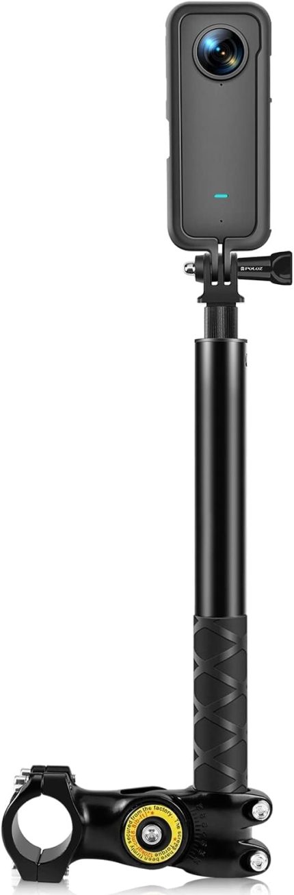 Motosiklet bisiklet gidon sabitleme aparatı montaj kamera braketi adaptörü ve monopod standı Insta//DJI Insta 360 X3 / ONE X2 / ONE R/ONE RS spor kamera aksesuarları