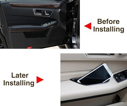 Ön kapı kolçak saklama kabı düzenleyici kap E sınıfı W212 2010-2015 için (sadece dört kapılı model için uygundur) - Görsel 5