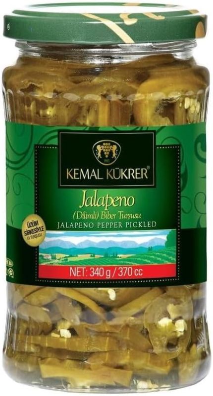 Kükrer Jalapeno Biber Turşusu Cam Kavanoz 370 cc