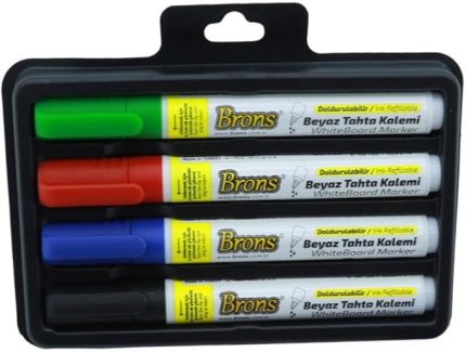Doldurulabilir Beyaz Tahta Kalemi 4 Renk