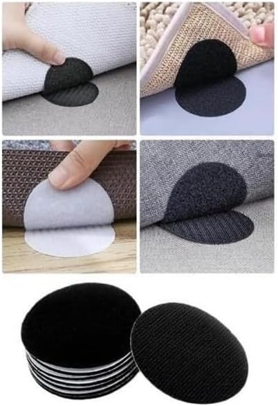 Örtü Kaydırmaz Kilim Koltuk Sabitleyici Cırt Yıkanabilir Kendinden Yapışkanlı Ped Halı Kaydırmaz 10'lu PAKET - Görsel 3