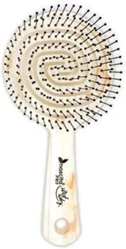 Pro Üç Boyutlu Oval Saç Fırçası - 16 Beyaz Mermer