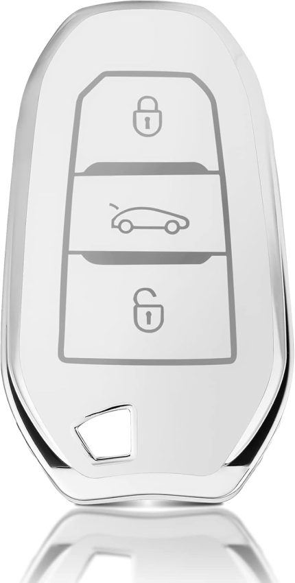 Anahtar Kılıfı,Anahtarı Kapağı Araba Anahtarı Kılıfı ,Araba Anahtarı Kapağı,3 Düğme için Uygun Peugeot 3008 5008 208 308 408 508 307 Citroen C1 C3 C4 C5 Grand Picasso DS3 DS5 Cactus C3XR