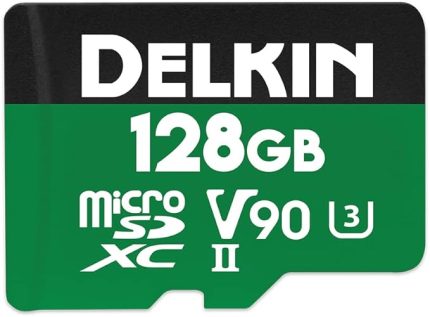 Devices Delkin Cihazlar 128GB Güç microSDXC UHS-II (V90) Hafıza Kartı