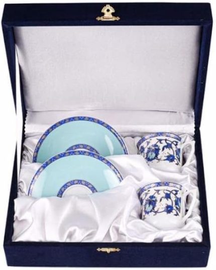 04POR019275 Saraylı 4 Parça Kahve Takımı