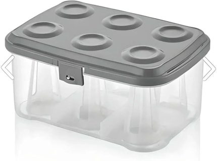 6 lı Çay Bardağı Taşıma ve Saklama Kutusu Piknik Tipi Bardak Kırılma Önleyici