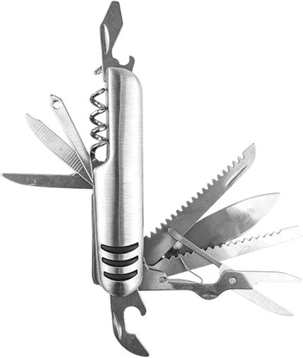 Çok Amaçlı Çakı 11 Fonksiyonlu İsviçre Çakısı Katlanır Metal Çakı - FC123