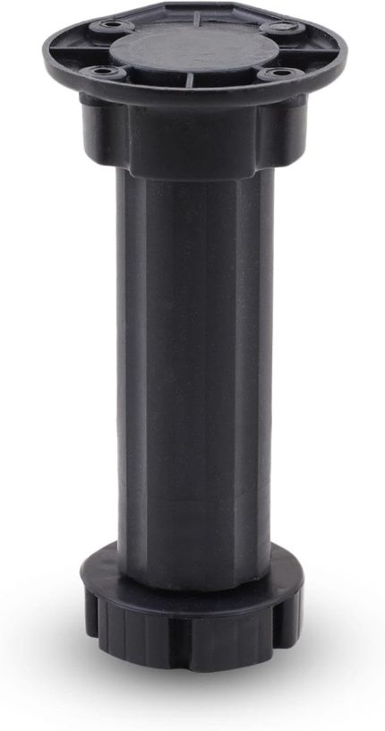 Mobilya Dolap TV Ünitesi Tezgah Ayağı Ayarlanabilir 12 cm Siyah Denge Destek Ayak 10 ADET