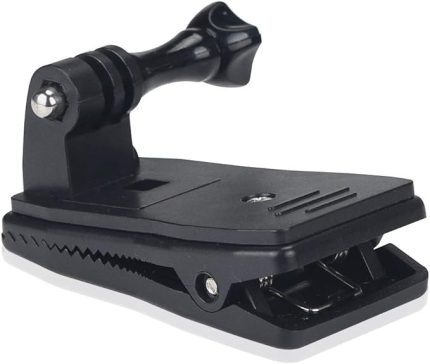 Eyeon 360 derece döner sırt çantası tutucu klips kelepçe montaj 3 yollu ayarlanabilir tutma sapı sabitleyici GoPro Hero 2018 7 6 5 4 3/Session, Xiaomi YI, Akaso, Campark, Crosstour, Victure aksesuarı için