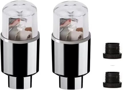 Led Işıklı Hareket Sensörlü Bisiklet Araba Motor Sibop Kapağı Lambası 2'Li AL4508