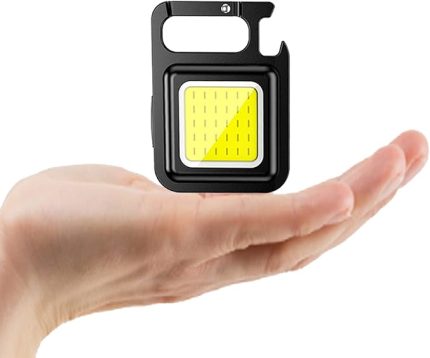 Mini LED COB El Feneri - 30 LED Şarj Edilebilir Anahtarlık, Çok Fonksiyonlu Taşınabilir Cep Lambası, Manyetik Taban Kancalı, Kamp, Onarım, Acil Durum ve Garaj İçin Küçük Işık