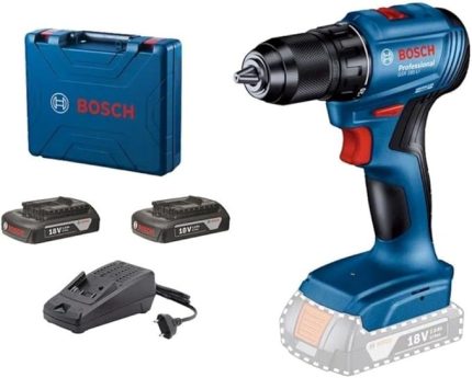 Professional GSR 185-LI Akülü Delme Vidalama Makinesi (18 Volt, 2 x 2,0 Ah Akü, Şarj Cihazı, Yumuşak/Sert Tork: 21/50 Nm; L-Case Plastik Çanta)