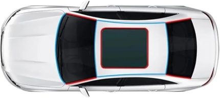 Üniversal Oto Sunroof Fitili Kenar Fitilleri ön arka Cam Contası 5 Metre Siyah