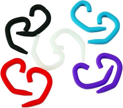 1çift Silikon Kulaklık Kancası Kaymaz Konforlu Ve Dayanıklı Spor Kulaklık Aksesuarı Çapındaki Kablolarla Uyumlu Renk Seçenekleriyle