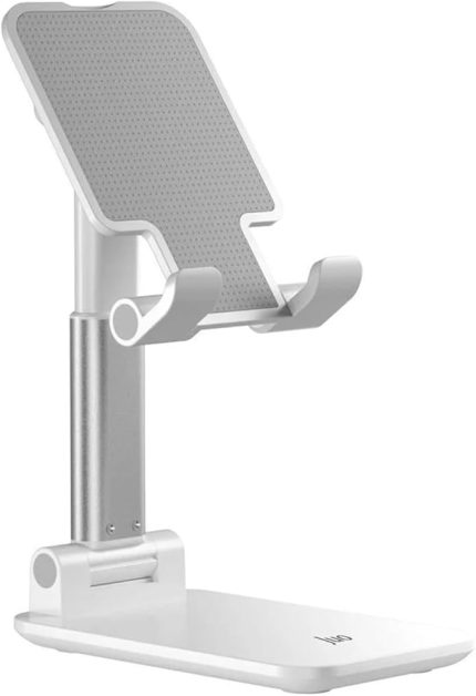 Katlanabilir Masaüstü Telefon Standı Beyaz