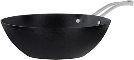 Coco Titanium Professional Wok Tava, Siyah, 28 Cm