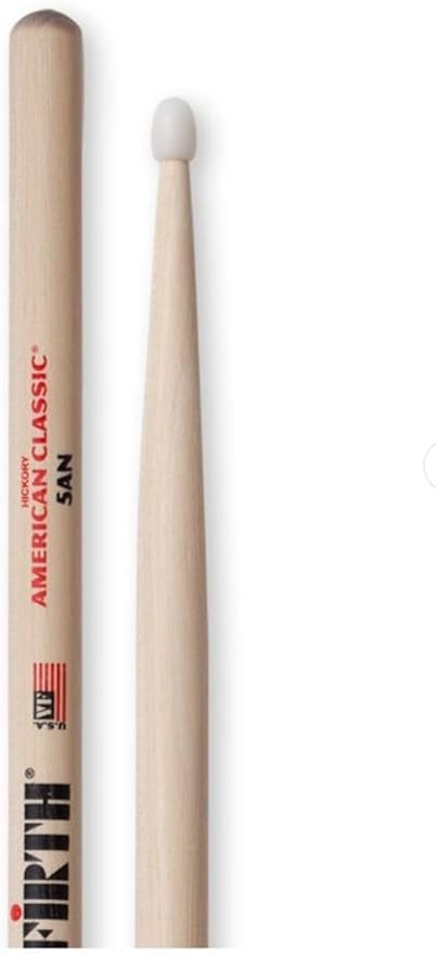 V5An Baget (Çift) 5A Nylon, Hıckory, 0.565"X16", Medıum Baget(Çift)5A Nylon