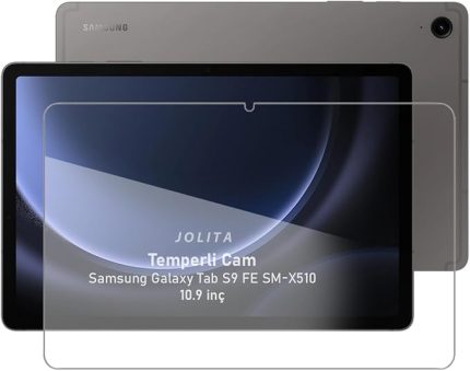 Samsung Galaxy Tab S9 FE 10.9 inç Uyumlu Temperli Ekran Koruyucu Kırılmaz Cam Glass X510 X515 X517