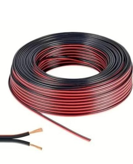 30 Metre Siyah 2 * 0,75 Hoparlör Ses Sitemi Kablosu - Hoporlör Elektrik Tesisat Kordon Kablosu (Siyah, 30 METRE)