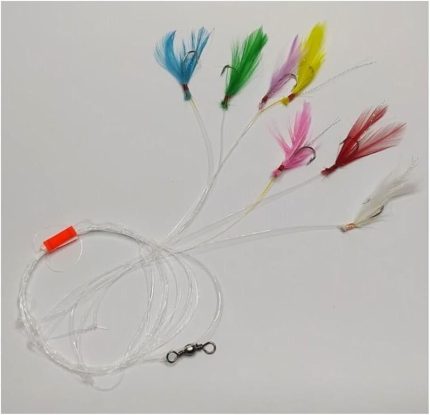 Çinekop Çaparisi Renkli Horoz Tüylü 7'li