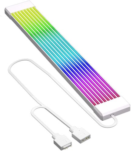 RGB LED şerit ARGB Sync kurulu bilgisayar güç kaynağı ATX 24PIN GPU grafik kartı 8Pin kablo kılıfı X8