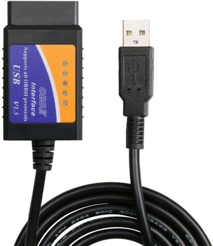 OBD2 Kablolu USB Girişli Araç Oto Arıza Tespit Cihazı V1.5