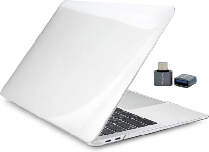 MacBook Pro 13 inç Kılıf M1-M2 A2338 A2289 A2251 A2159 A1989 A1706 A1708 Uyumlu | Polikarbonat Sert Koruyucu Kristal Kılıf | İnce Hafif Kapak | Çizilme ve Darbe Önleyici Şeffaf