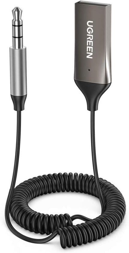 Mikrofonlu 3.5 mm Aux Bluetooth 5.3 Alıcı Adaptör Araç Kiti