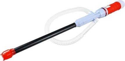 Sifon Pompası Pil Kumandalı Akaryakıt Su Transfer Pompası Benzin Aktarma Güç Tahrikli Elektrikli Sıvı Sıvı Transfer Pompası Araba Aksesuarları/Kırmızı