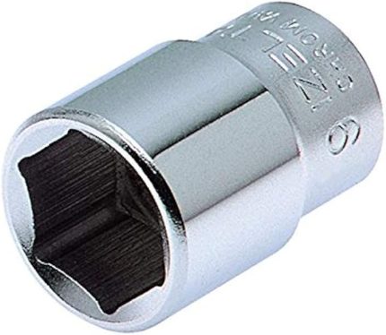 1110060017 17 Mm 3/8" Altı Köşe Lokma Anahtar, Krom, 17 Mm