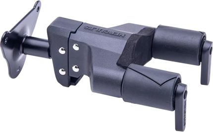 gitar duvar askısı, otomatik tutma kollu ve metal arka duvarlı