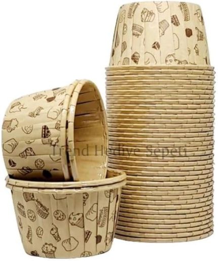 Kek Desenli Muffin Kek Kalıbı, Kek Kapsülü Cupcake Kalıbı, Airfryer Uyumlu