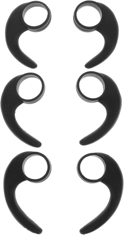 6adet Konforlu Spor Kulaklık Klipsi Kaymaz Silikon Kulaklık Kancası Kulaklığı Ve Rahat Kullanım İçin Tasarlanmıştır