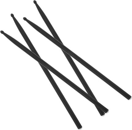 4 Adet karbon fiber bagetler müzik aleti davul çubukları yeniden kullanılabilir davul sopa hafif vurmalı sopa baget aksesuarları Karbon fiber ve diğer sentetik malzemeler Black