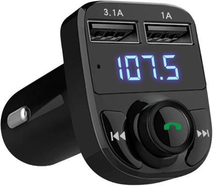 X8 Bluetooth Araç Kiti | FM Transmitter & Çift USB Şarj Cihazı | Kablosuz Müzik