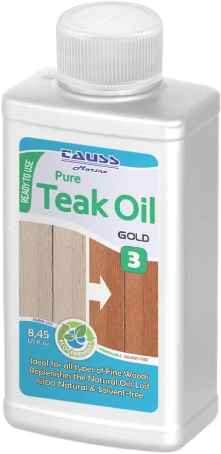 Marine TEAK OIL/GOLD (Solventsiz Natürel Tik Yağı) 250 ml