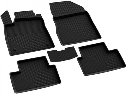 autoaccessories Renault Clio 5 ile Uyumlu 4D Havuzlu Kauçuk Paspas 2019 ve Üstü