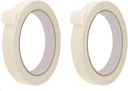 2 Adet Maskeleme Bandı Boya Bandı 18mm X 25m Kağıt Bant
