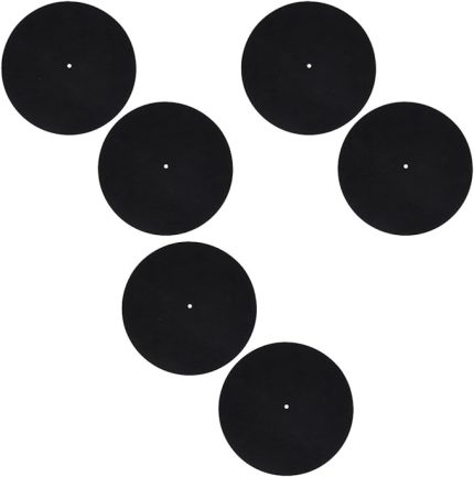 3set Plak Çalar Pikap Matı Keçe Malzeme Disk Koruyucu Ped -statik Plak Matları 2 Adet*3