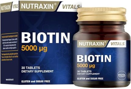 Vitals Biotin 5000 mcg 30 Tablet Takviye Edici Gıda